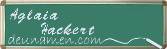 Aglaia Hackert Visitenkarte